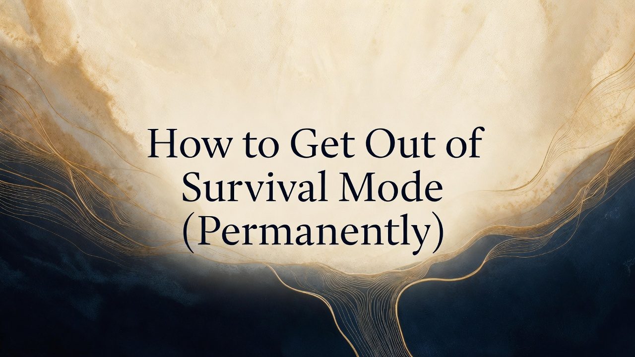 It’s 2am and you’re awake again — not from crisis, but from constant bracing. Your life looks fine on the outside, yet something inside won’t rest. You anticipate threats, struggle to celebrate wins, and feel guilty for relaxing. This is survival mode: a physiological state your nervous system learned long ago to keep you safe. The good news? You can exit it permanently — not through more effort or positive thinking, but through repeated experiences of safety. This post reveals the real framework to heal hypervigilance, widen your window of tolerance, and finally receive the abundance waiting for you.